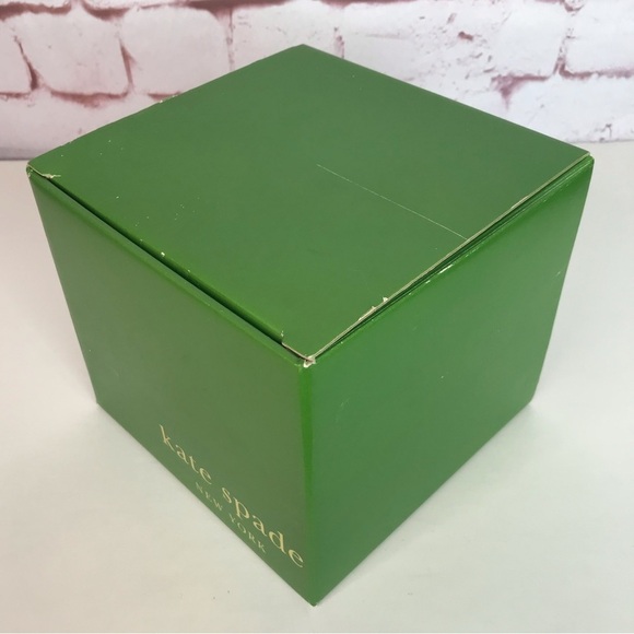 KATE SPADE NY 7.5x 6.75 x 7.5 inches Green & Turquoise Square Storage EMPTY Box - Picture 11 of 15